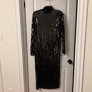 Zara long sequin dress  NWOT